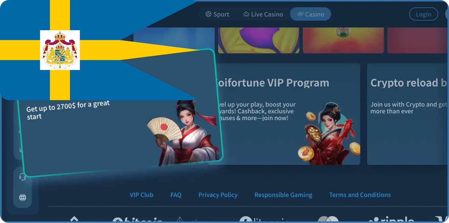 KoiFortunes Casino Mobilversion och Appar - Spela Var Som Helst!